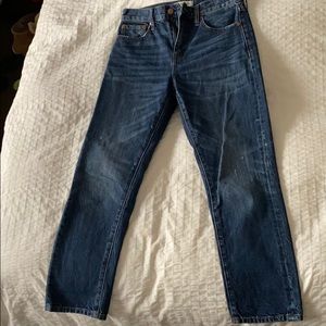 MADEWELL Straight Leg Crop Jean - Size 26